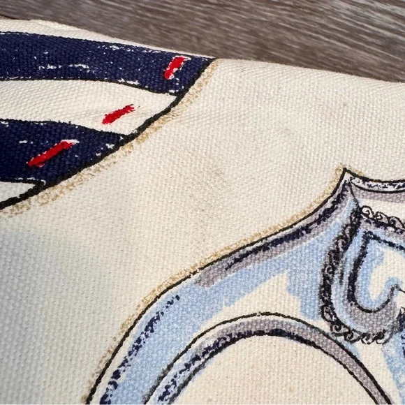 Brighton Boardwalk Wish Upon Star Nautical Anchor Yacht XL Canvas Beach Tote Y2K - Picture 13 of 14